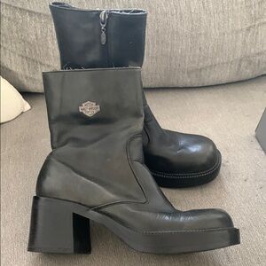 Harley-Davidson Women's Black Leather Boots